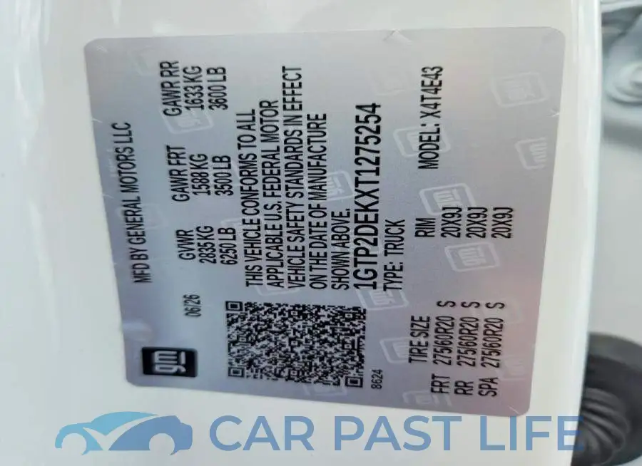 1GTP2DEKXT1275254# 12