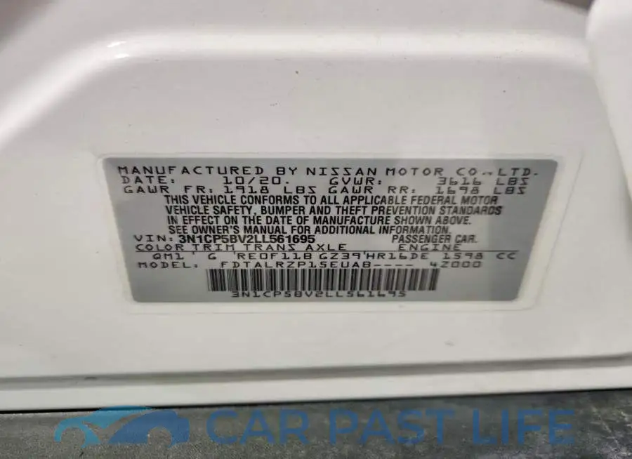 3N1CP5BV2LL561695# 13