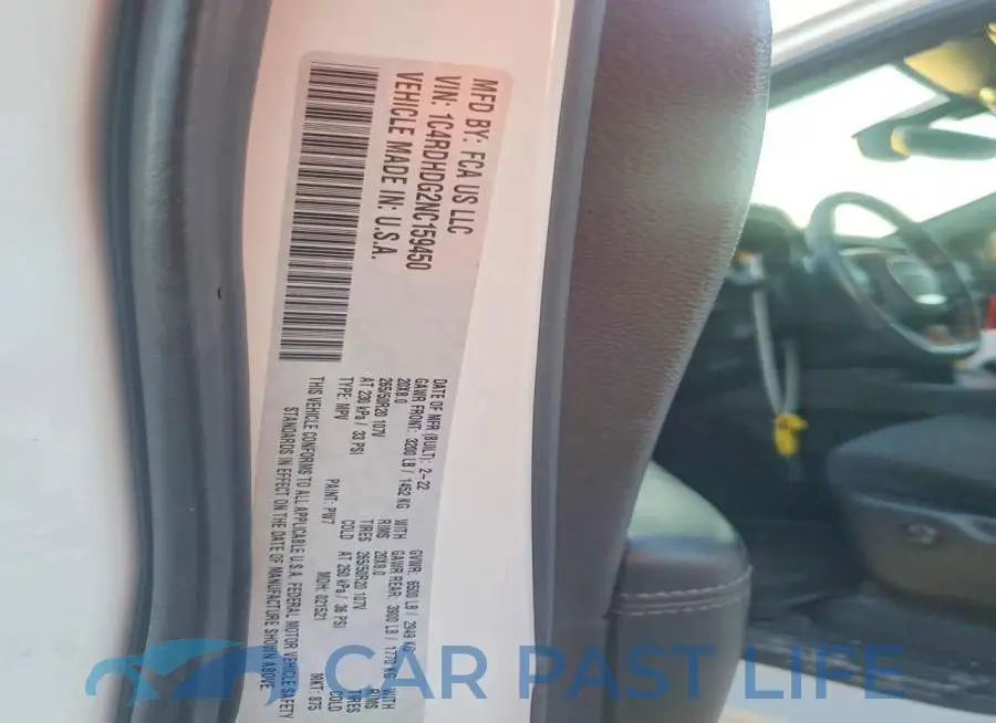 1C4RDHDG2NC159450# 12
