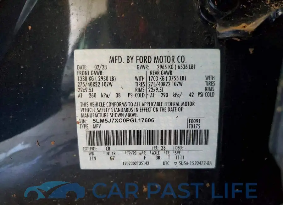 5LM5J7XC0PGL17606# 13