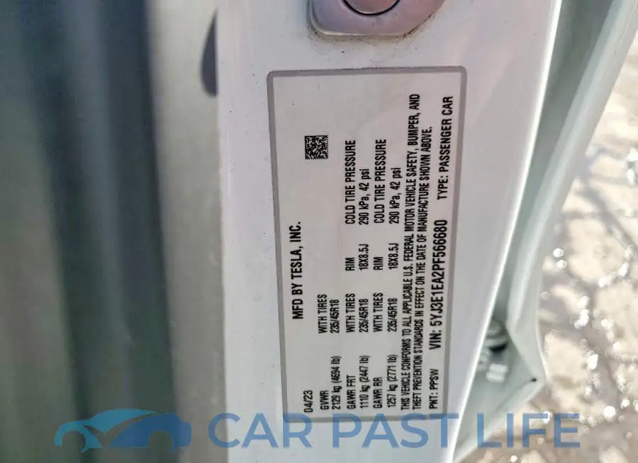 5YJ3E1EA2PF566680# 13