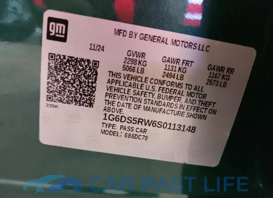 1G6DS5RW6S0113148# 13