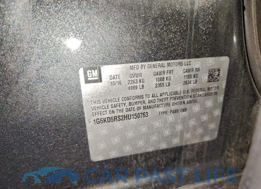 1G6KD5RS2HU150763# 12
