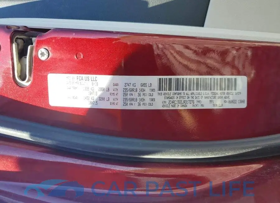 2C4RC1BG5JR317276# 13