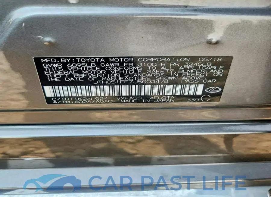 JTHC51FF7J5003478# 12