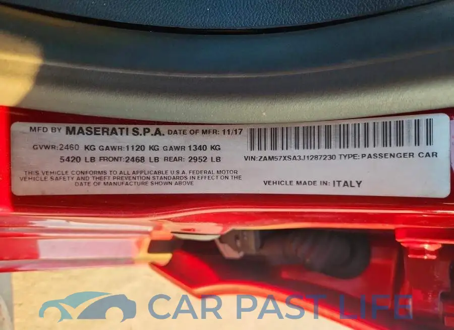 ZAM57XSA3J1287230# 12