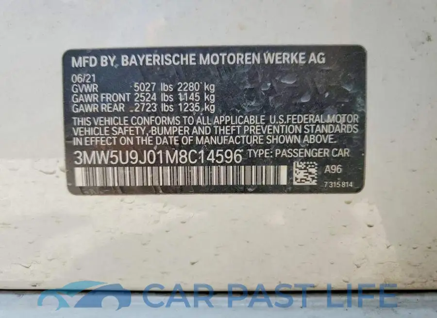 3MW5U9J01M8C14596# 13