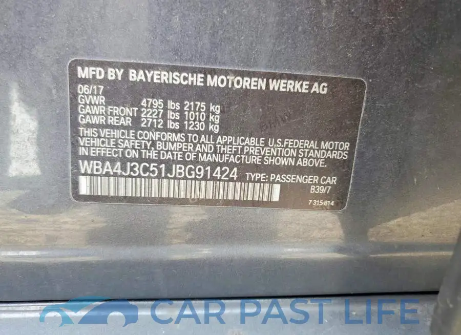WBA4J3C51JBG91424# 12