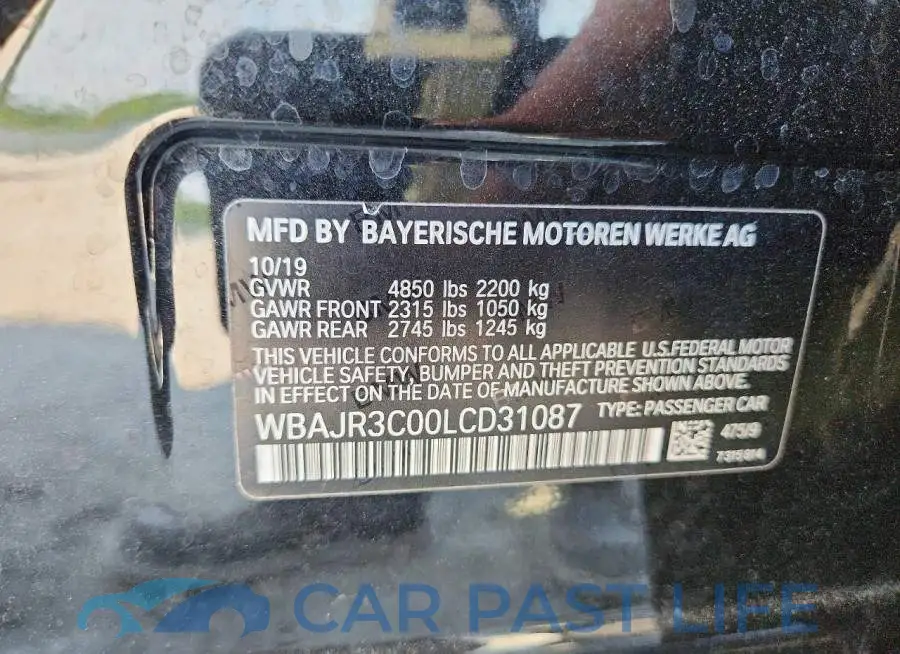 WBAJR3C00LCD31087# 12