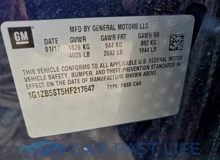 1G1ZB5ST5HF217647# 12