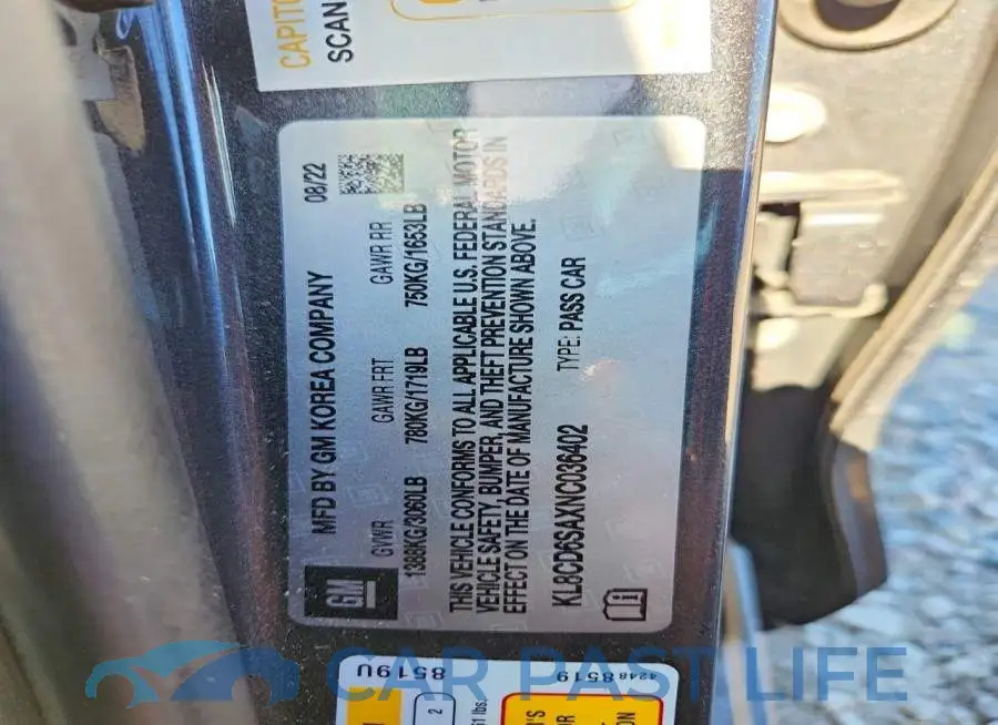 KL8CD6SAXNC036402# 12