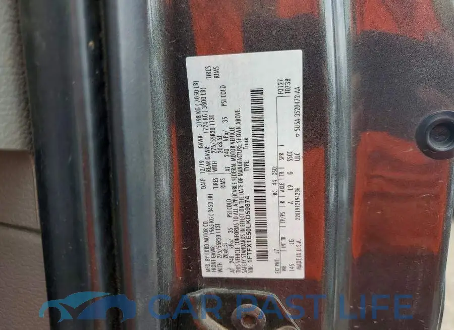 1FTFX1E50LKD59874# 12
