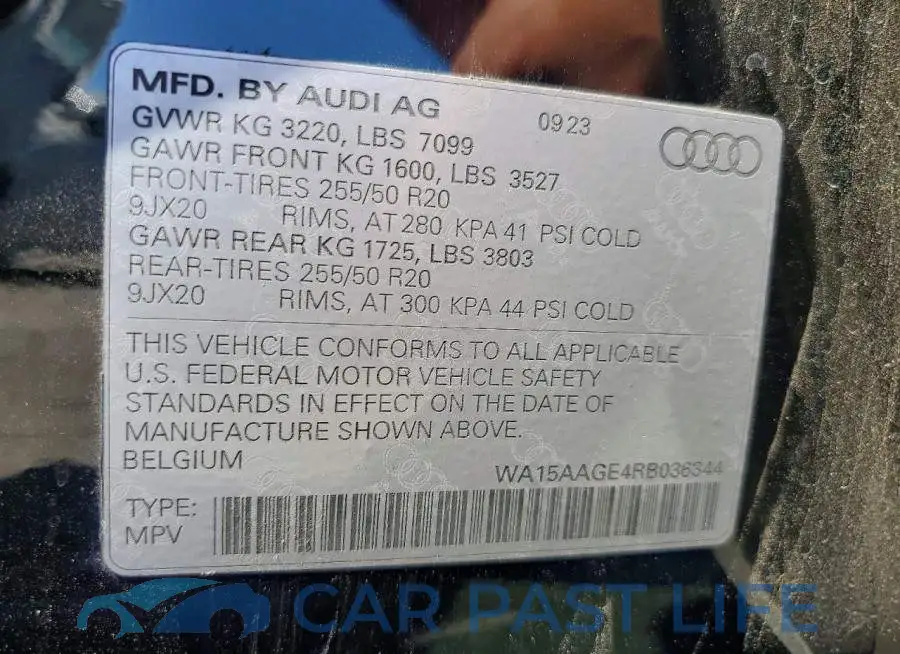 WA15AAGE4RB036344# 13