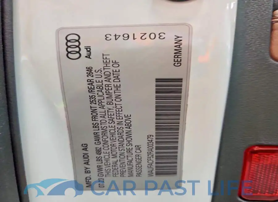 WAUFACF52RA003479# 13
