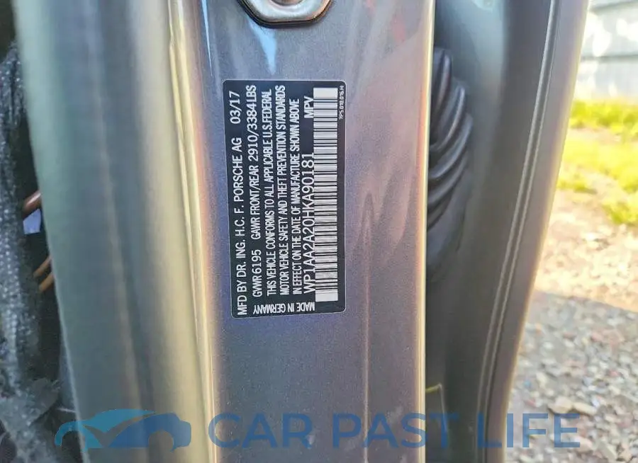 WP1AA2A20HKA90181# 13