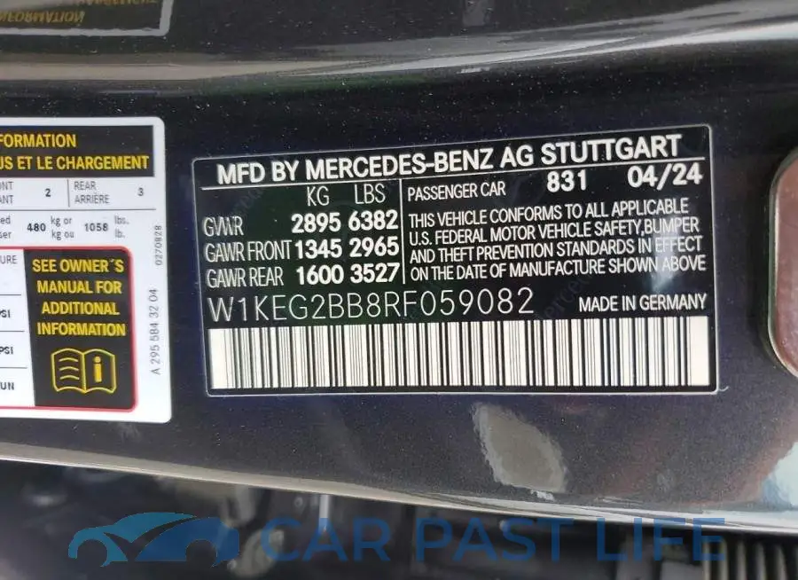 W1KEG2BB8RF059082# 12