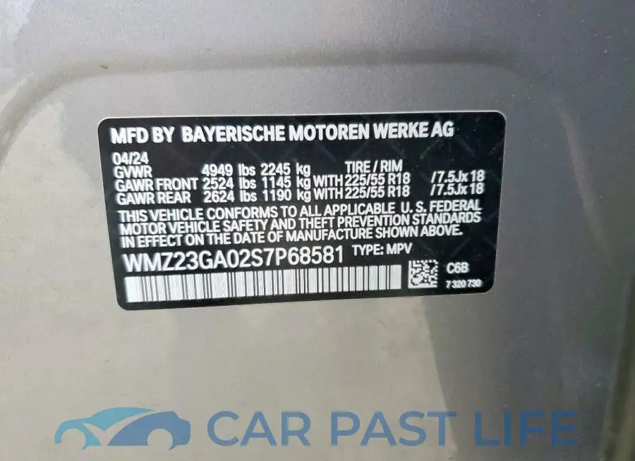 WMZ23GA02S7P68581# 14