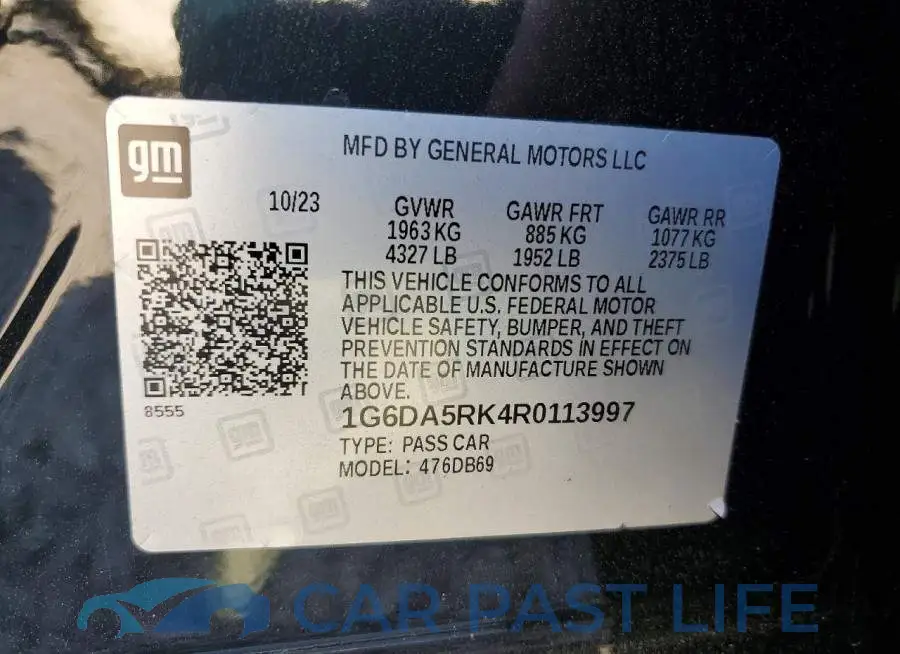 1G6DA5RK4R0113997# 12