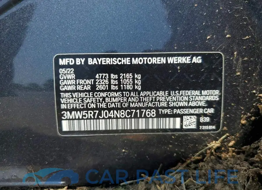 3MW5R7J04N8C71768# 12