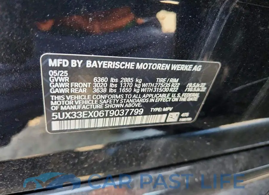 5UX33EX06T9037799# 13