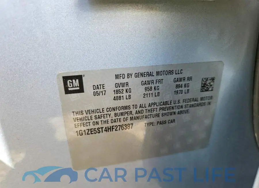 1G1ZE5ST4HF276387# 12