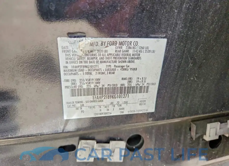 1FAHP2F89KG101271# 13