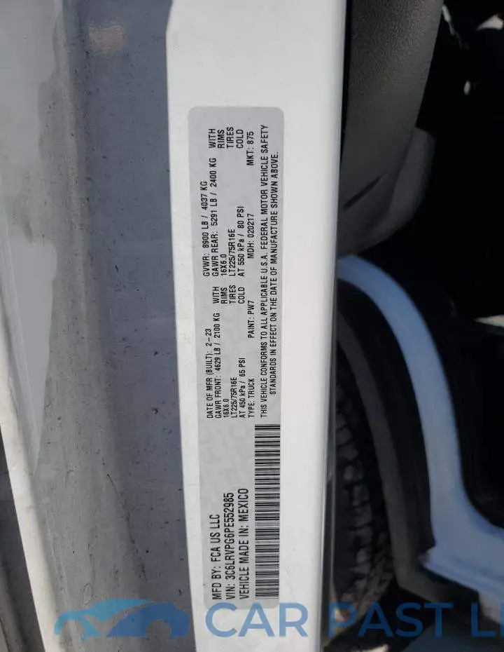 3C6LRVPG6PE552985# 14