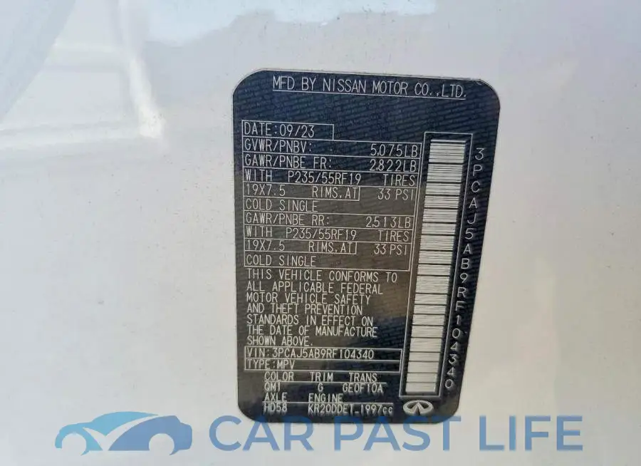 3PCAJ5AB9RF104340# 13
