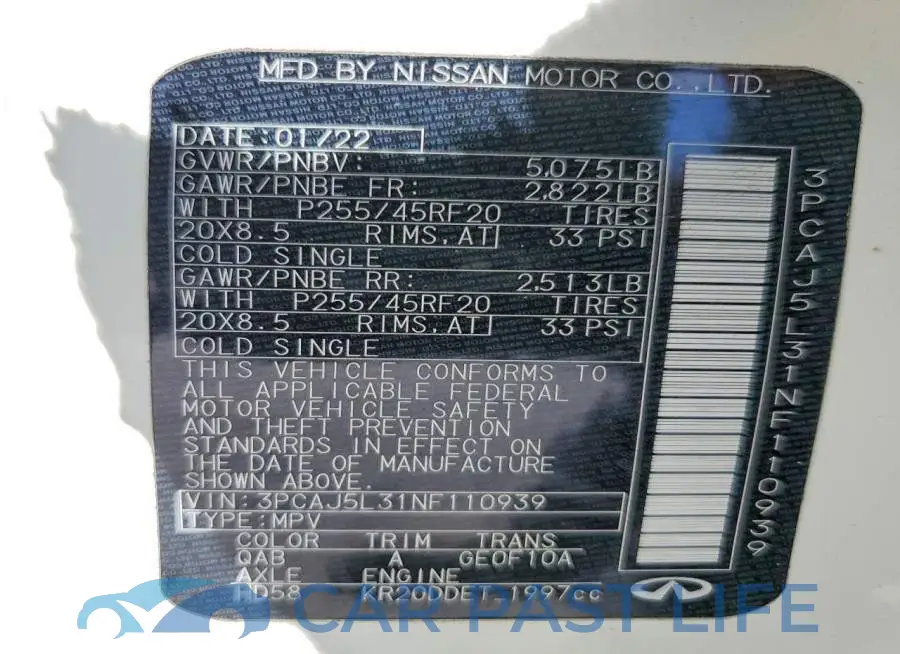 3PCAJ5L31NF110939# 13