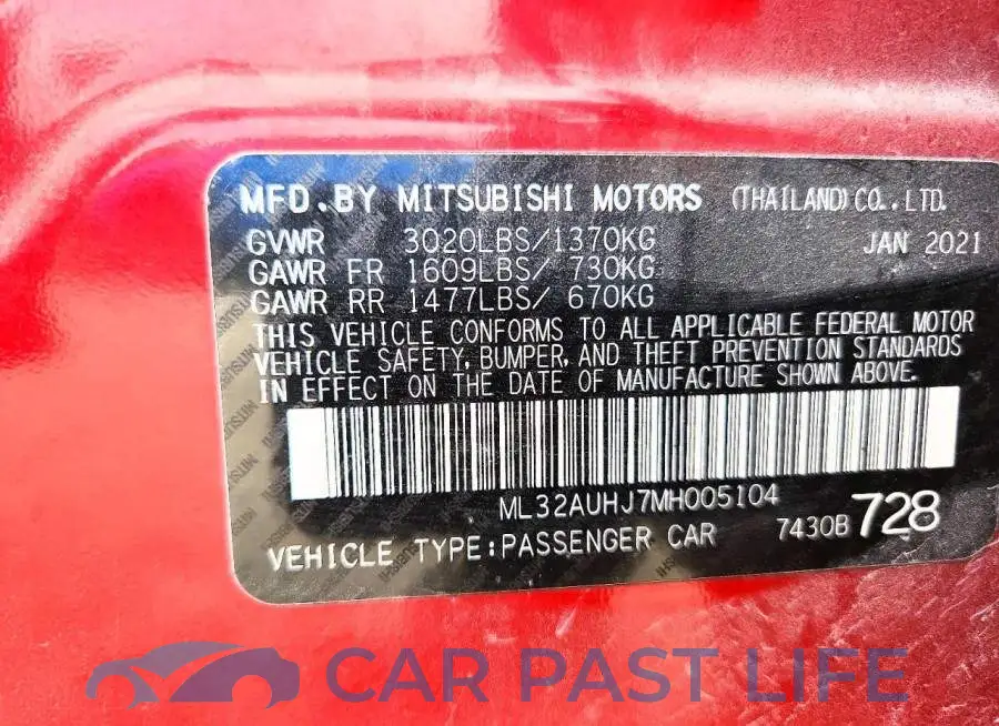 ML32AUHJ7MH005104# 12