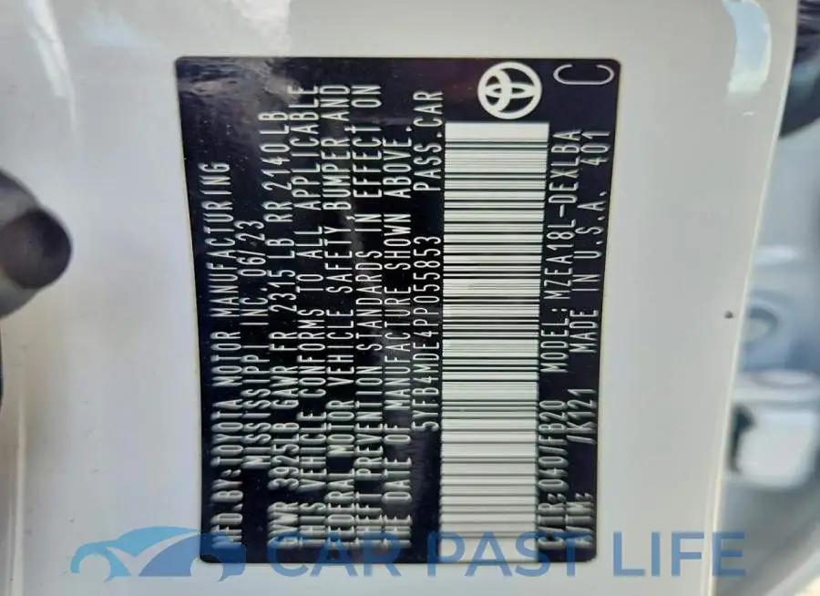 5YFB4MDE4PP055853# 12
