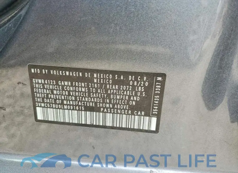 3VWC57BU9LM091615# 12