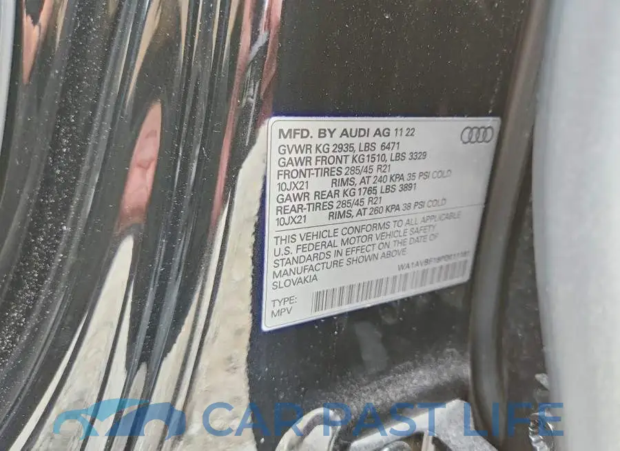 WA1AVBF18PD011181# 14