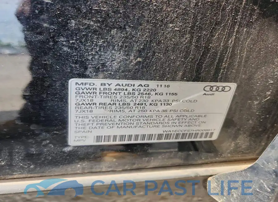 WA1ECCFS7HR009917# 13