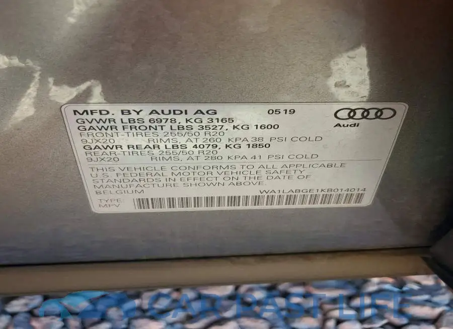WA1LABGE1KB014014# 12