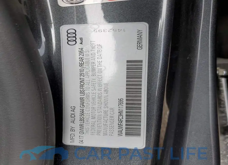 WAUWFAFC3HN117695# 13