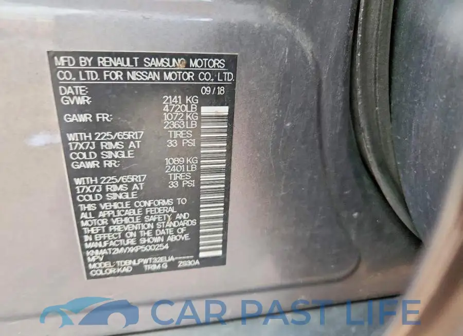 KNMAT2MVXKP500254# 12