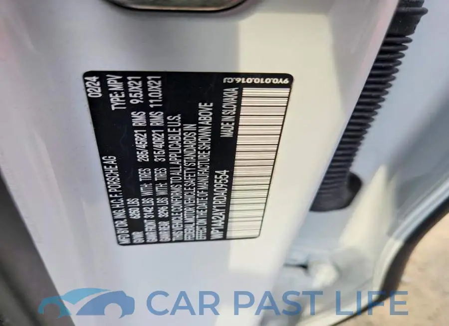 WP1AA2AY1RDA09554# 14
