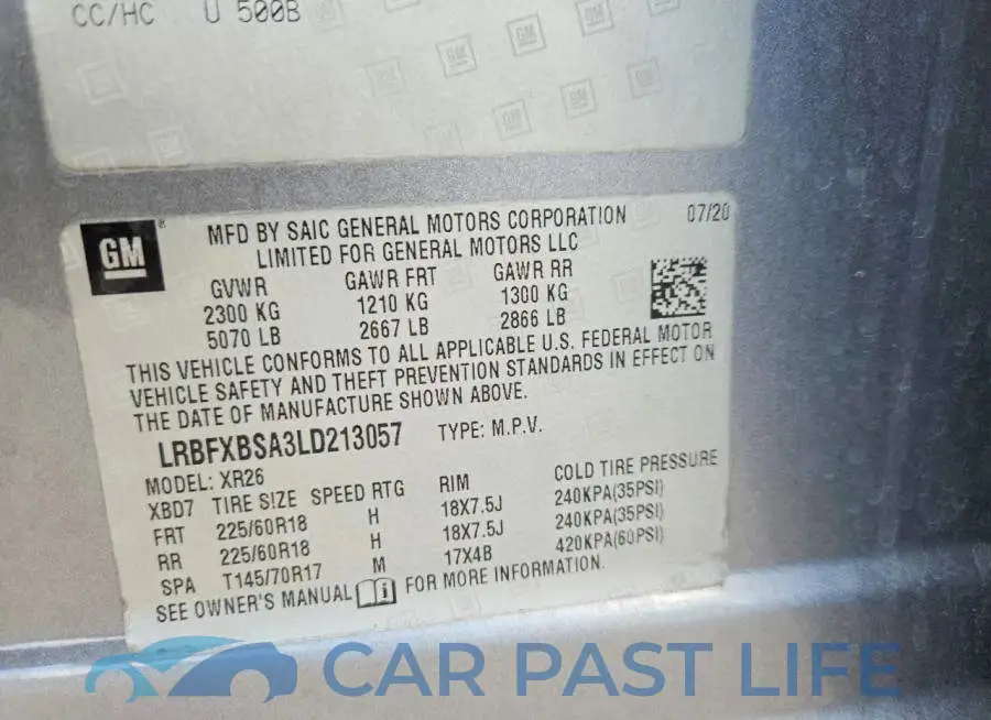 LRBFXBSA3LD213057# 13