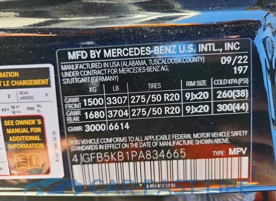 4JGFB5KB1PA834665# 13