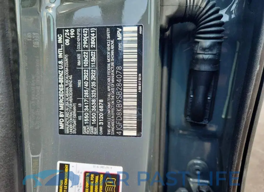4JGFD8KB9SB284078# 14