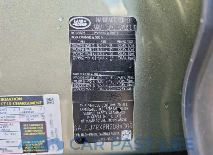 SALEJ7RX8N2084309# 13
