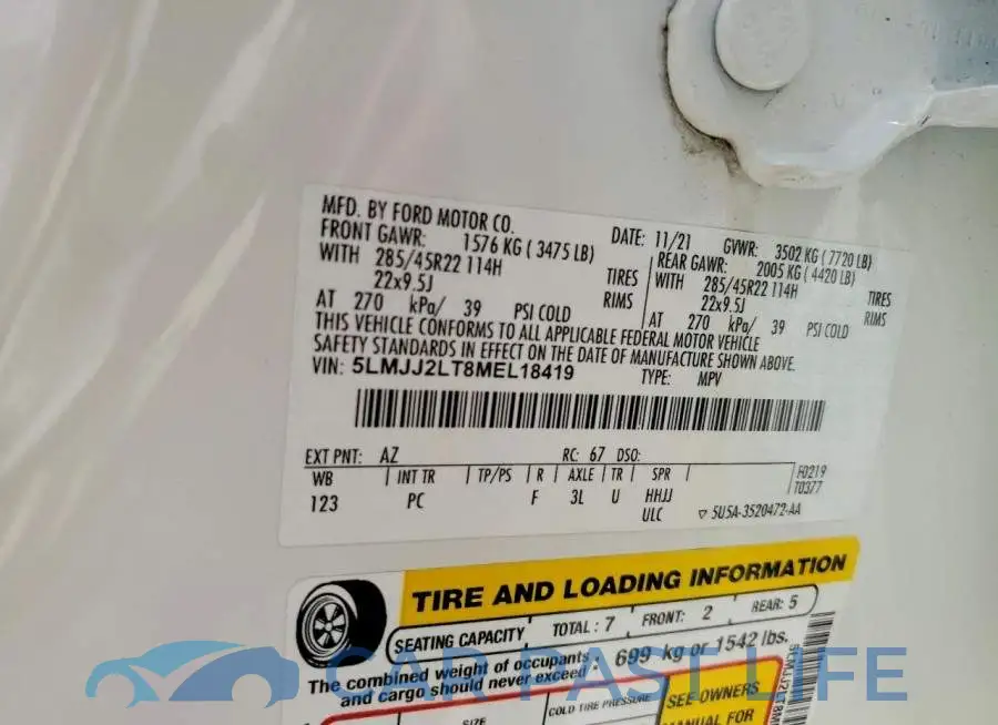 5LMJJ2LT8MEL18419# 13