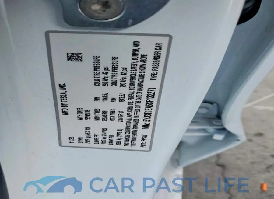 5YJ3E1EA6SF132271# 13