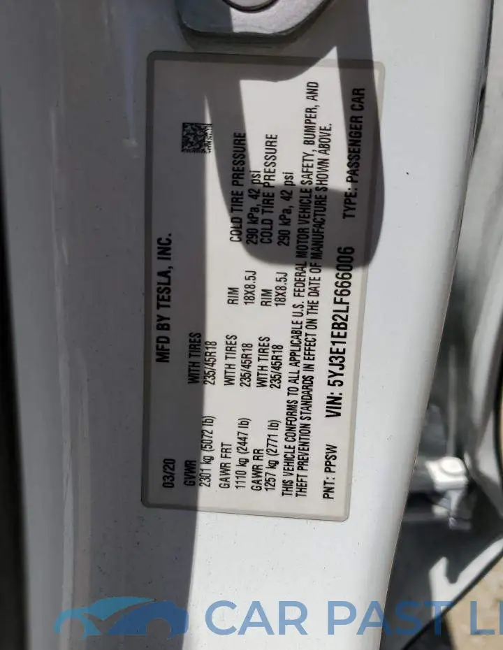 5YJ3E1EB2LF666006# 13