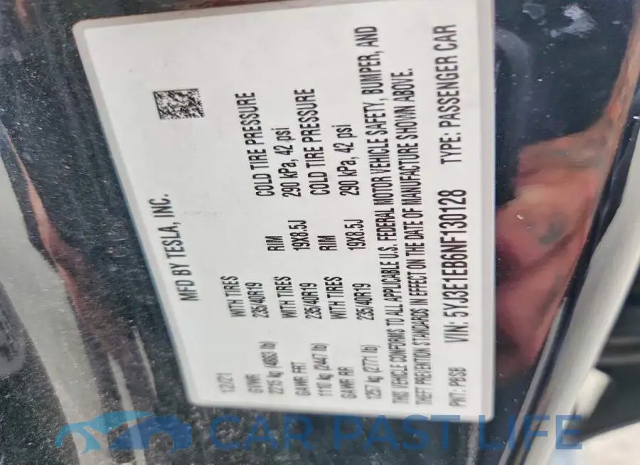 5YJ3E1EB6NF130128# 13