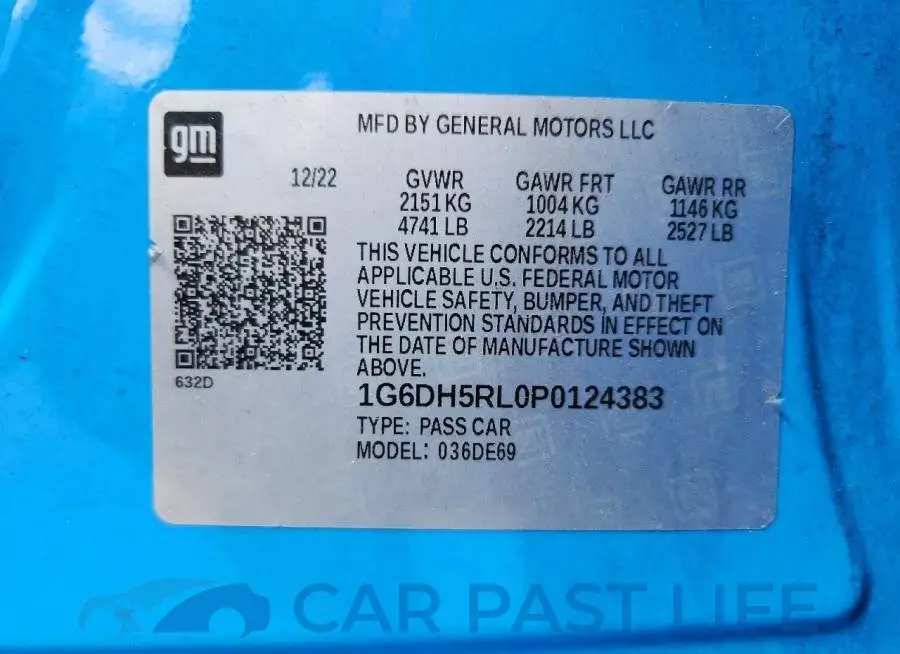 1G6DH5RL0P0124383# 12