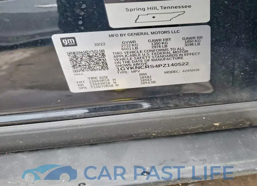 1GYKNCRS4PZ140522# 13
