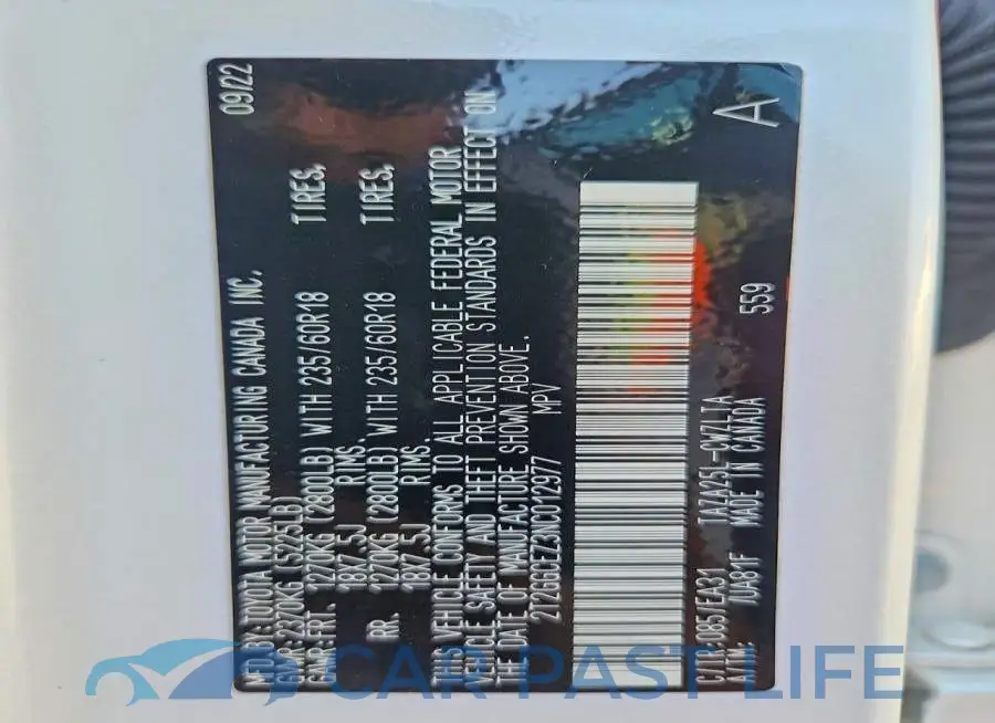 2T2GGCEZ3NC012977# 13
