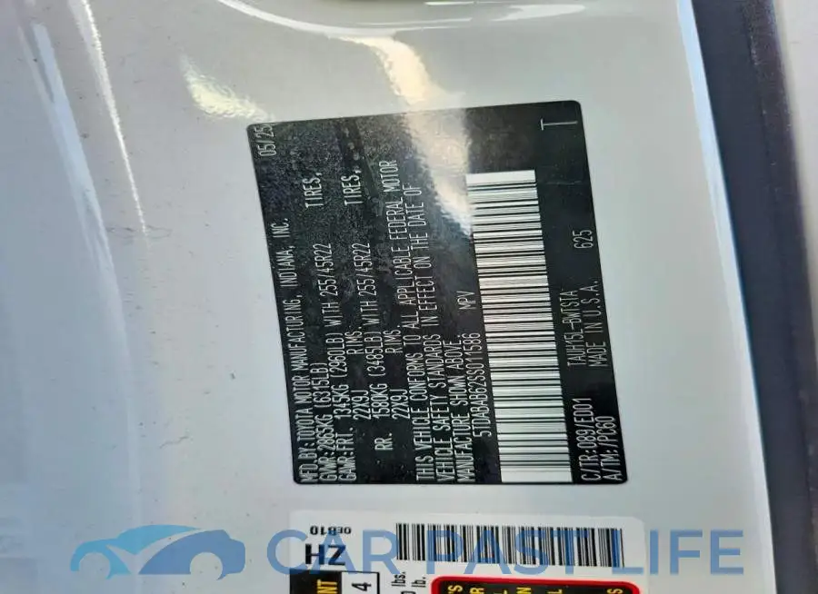 5TDABAB62SS011586# 14